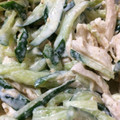 nakemam's cooksnap of when they made 鶏のささみときゅうりのごまサラダ.
