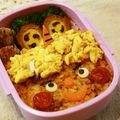 atuatu's cooksnap of when they made 節分＊赤鬼オムライスのキャラ弁.