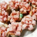 ♡ちぃﾀﾝまま♡'s cooksnap of when they made キャラ弁おかず☆ちくわのハムの花.
