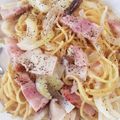 ★ピヨママ's cooksnap of when they made ベーコンとエリンギのミルクソースパスタ.
