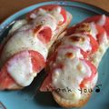 GoGo島みかん's cooksnap of when they made ＊トマト汁たっぷりトースト＊.