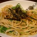 -柚姫-'s cooksnap of when they made 顆粒だしで簡単味付け♪水菜の醤油パスタ.