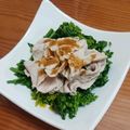 かおpon's cooksnap of when they made 豚肉と菜の花の胡麻ドレあえ.