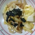 なおつん0802's cooksnap of when they made 春キャベツとエリンギのシンプルごま油炒め.