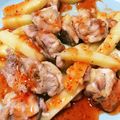 ぐうたらさとろ's cooksnap of when they made 簡単＊パリパリチキンとポテトのチリソース.