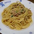 Ωおめが's cooksnap of when they made 簡単！オイマヨねぎパスタ.