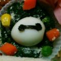 ma___111's cooksnap of when they made うずらの卵でベイマックス☆キャラ弁.