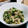 terakooo's cooksnap of when they made オクラとえのきのポン酢和え.