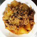arinko0105's cooksnap of when they made ☆★豚肉と大根のｺﾁｭｼﾞｬﾝ煮★☆.