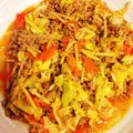 mianmian's cooksnap of when they made 豚肉とキャベツのぴり辛味噌炒め.
