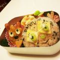 nico275125's cooksnap of when they made メロンパンナちゃん弁当（キャラ弁）.