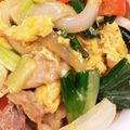 こにー79's cooksnap of when they made 新玉ねぎの葉っぱの卵とじ.