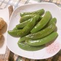 よちりん's cooksnap of when they made スナップエンドウの生姜焼き.