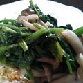 かぴーな's cooksnap of when they made ほうれん草としめじのポン酢炒め.