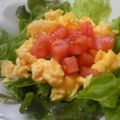 なつきばぁば's cooksnap of when they made 味付けは醤油だけ☆炒り卵サラダ.