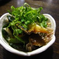 たなか家's cooksnap of when they made もずくと塩鯖の和え物.