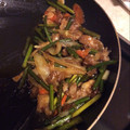 ぽん1208's cooksnap of when they made にんにくの芽と豚肉の甘辛炒め.