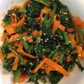 クックY91JP3☆'s cooksnap of when they made ほうれん草とにんじんのピリ辛おひたし.