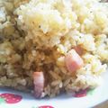 ◎りえぽん◎'s cooksnap of when they made 残りご飯で作る簡単ベーコンチャーハン.