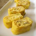 時花菜's cooksnap of when they made ✿ザーサイ入りの卵焼き✿.