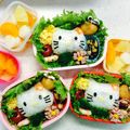 RikuMama✴︎'s cooksnap of when they made キティちゃんのお弁当♪　（キャラ弁）.