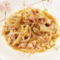 りんごのほっぺ♡'s cooksnap of when they made 甘めの味付け豚肉、えのき、もやしの炒め物.