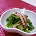 赤い電話's cooksnap of when they made 菜の花とカニカマのサラダ.
