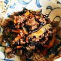 おはやて's cooksnap of when they made 旦那の友達も絶賛（笑）ひじき煮☆.