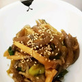 RIA730's cooksnap of when they made コンニャクと長ネギとエリンギのきんぴら.