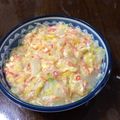 れっか's cooksnap of when they made かんたん白菜とかにかまのとろとろ丼.