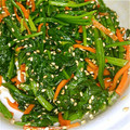 としゅ's cooksnap of when they made 簡単！ほうれん草のゴマ和え♬人参入り❤.