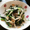 Lycheesoda's cooksnap of when they made もやしとほうれんそうのナムル風.