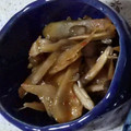 さっこ511's cooksnap of when they made ごぼうときのこの甘辛炒め.