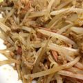 パフケーキ's cooksnap of when they made ひき肉ともやしのケチャップ炒め.