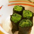 きゅーぴー☆'s cooksnap of when they made ★　三つ葉ののり巻き　★.