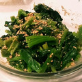 otennto's cooksnap of when they made ✿ほうれん草の胡麻和え✿.