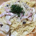 foglia5655's cooksnap of when they made きのこたっぷり簡単クリームパスタ.