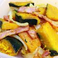chirochan☆'s cooksnap of when they made 南瓜とベーコンのガリバタ炒め♪カレー風味.