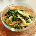 amiyumi32's cooksnap of when they made 三つ葉とちくわのごま和え★.