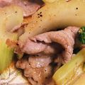 筋肉に食事's cooksnap of when they made セロリ＆豚肉の炒めもの***.