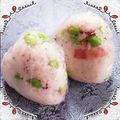 K0A9O0R8U♪'s cooksnap of when they made 夏だ☆枝豆＆ベーコン＆チーズのおにぎり♪.
