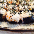ﾊﾙﾋ｡'s cooksnap of when they made ちらし寿司 in カニかま のおにぎり.
