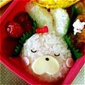 あっぷるん's cooksnap of when they made スヤスヤ*いねむりうさぎちゃん＊キャラ弁.