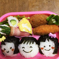 クリームあんパン's cooksnap of when they made 簡単ｷｬﾗ弁♪おともだちおにぎり♪.