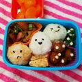 るらちゃん's cooksnap of when they made お花見キャラ弁☆だんご３兄弟弁当.