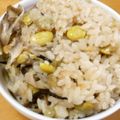 namy7mori's cooksnap of when they made 舞茸とさきイカの炊き込みごはん.