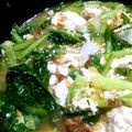 kuntanne's cooksnap of when they made 小松菜えのき豆腐の塩麹卵とじ.