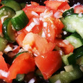 agak's cooksnap of when they made トマトときゅうりのさっぱり和え.
