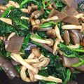 mai_ailee's cooksnap of when they made こんにゃく・しめじ・ホウレンソウの炒め物.