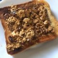 肉とか肉とか's cooksnap of when they made 宮城名物☆くるみゆべしトースト.